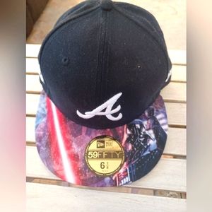 ATLANTA BRAVES 59FIFTY NEW ERA BRAVES/STAR WARS FITTED CAP NWT COLLECTORS